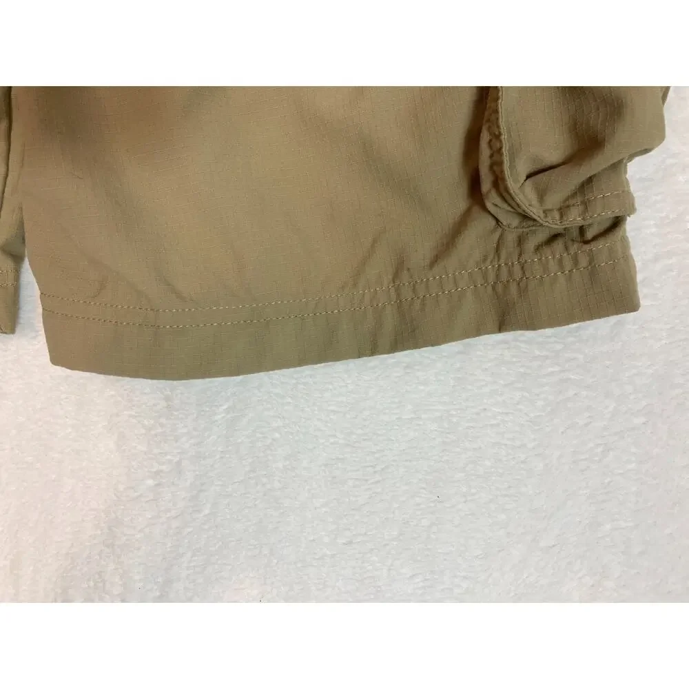 Under Armour Youth XL Khaki Nylon Hybrid Cargo Shorts Ripstop‎ Hiking Outdoor